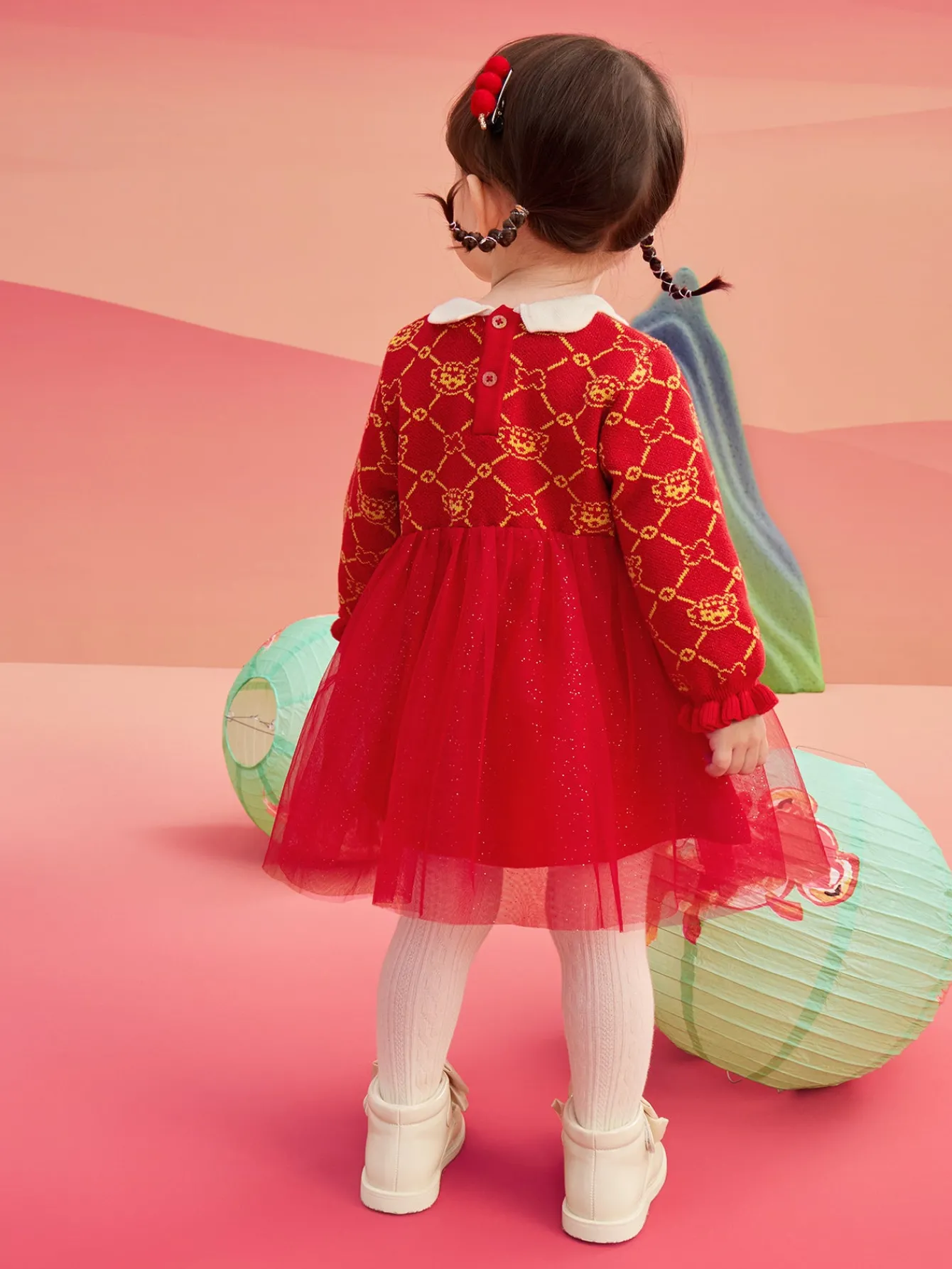 Balabala Baby One-Piece Dress 2025 New Spring Clothes Baby Girl Princess Dress Store