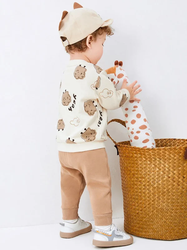 Balabala Baby Simple Version Cotton Long Sleeve Suit208322104206 Hot