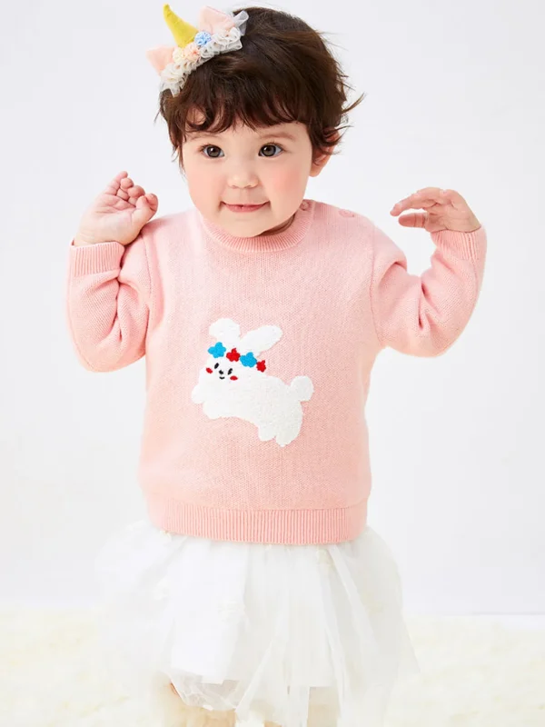 Balabala Baby Small Animals Pattern Elasticity Sweater208322103203 Cheap