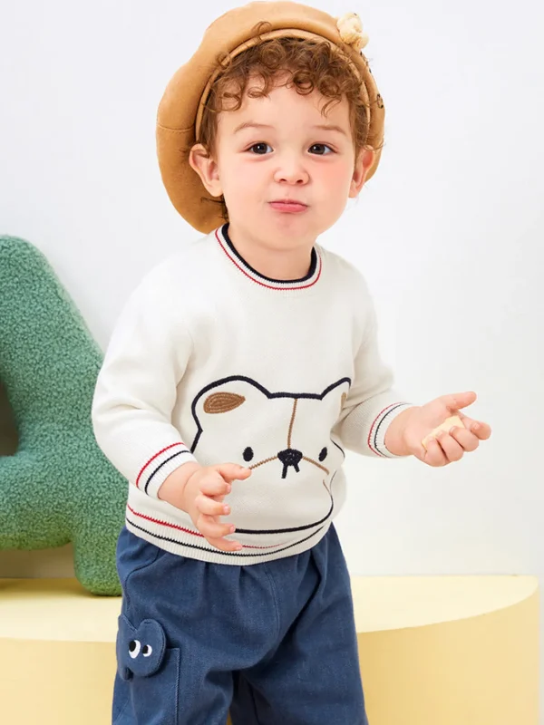 Balabala Baby Small Animals Pattern Elasticity Sweater208322103203 Cheap