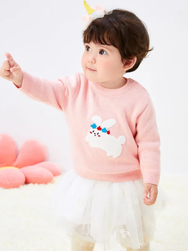 Balabala Baby Small Animals Pattern Elasticity Sweater208322103203 Cheap