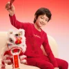 Balabala Baby Autumn Clothes Suit Year of the Snake Boy And Girl Thermal Underwear Animal Year Red Pajamas Sale