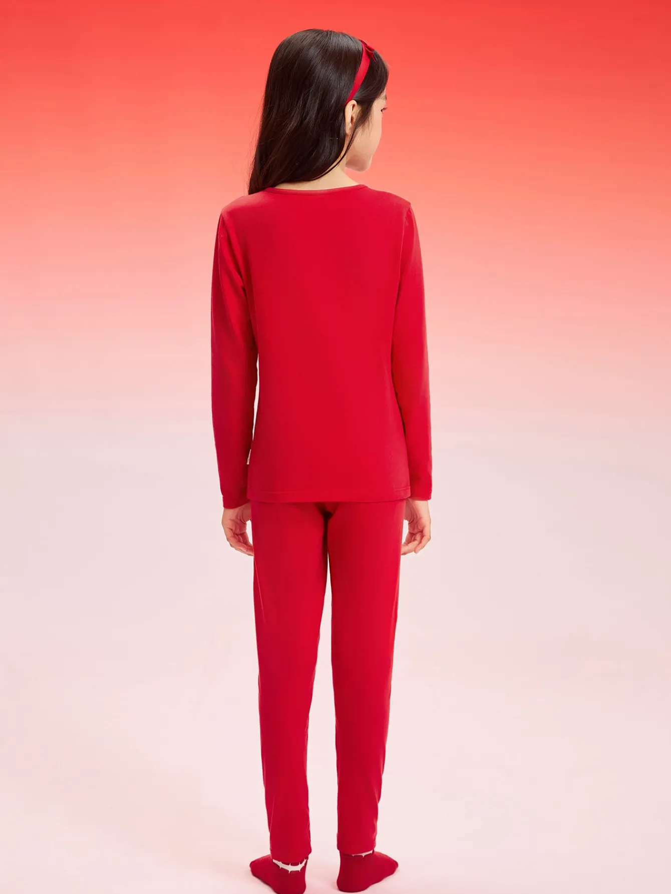 Balabala Baby Autumn Clothes Suit Year of the Snake Boy And Girl Thermal Underwear Animal Year Red Pajamas Fashion