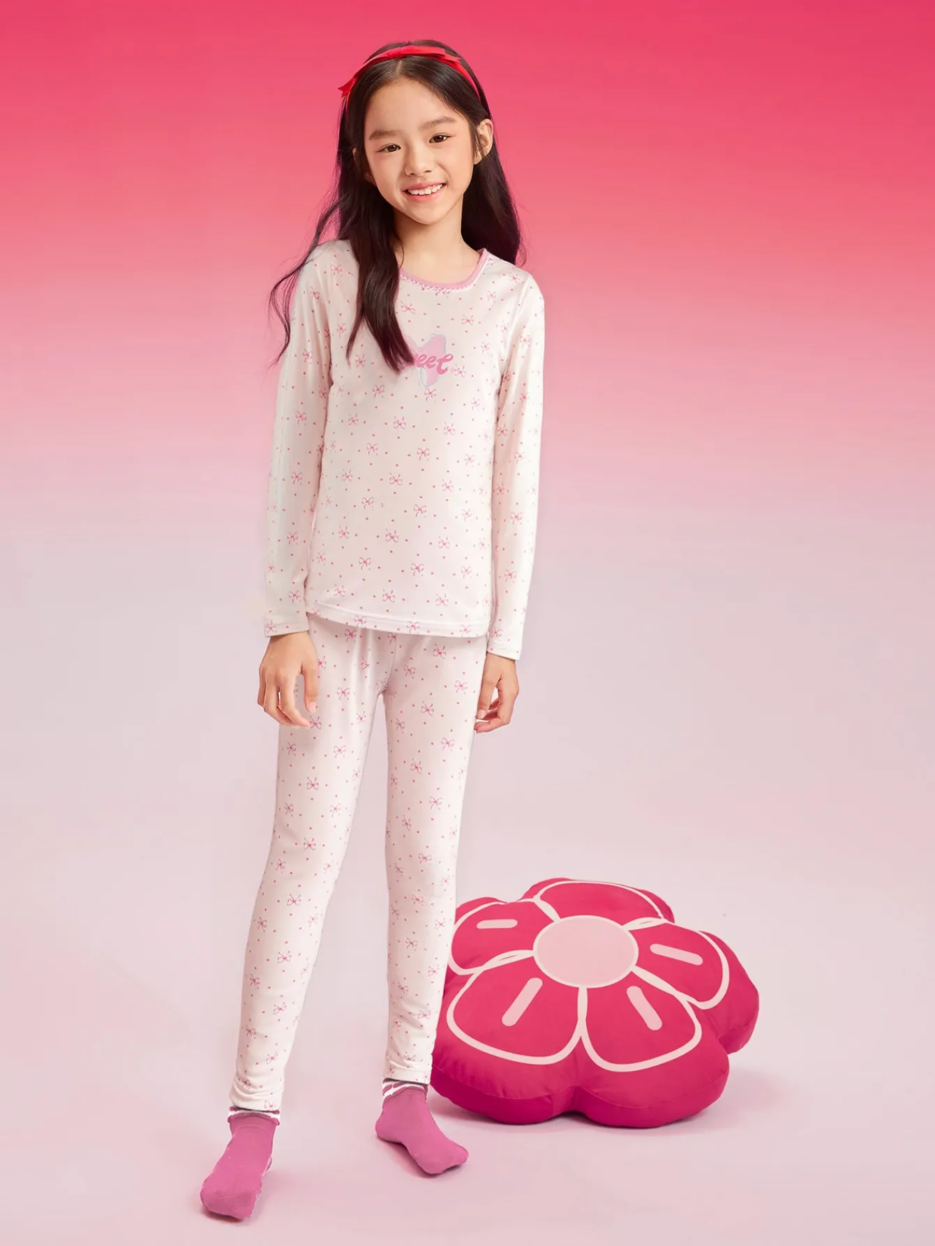 Balabala Baby Autumn Clothes Suit Year of the Snake Boy And Girl Thermal Underwear Animal Year Red Pajamas Fashion