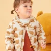 Balabala Baby Bear Print Hooded Classic Versatile Down Jacket Coffee Hue Store