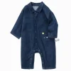 Balabala Baby Boy Medium Stretch Modal Indigo Animal Shaped Other Jumper 0-3 Years Denim Blue Fashion