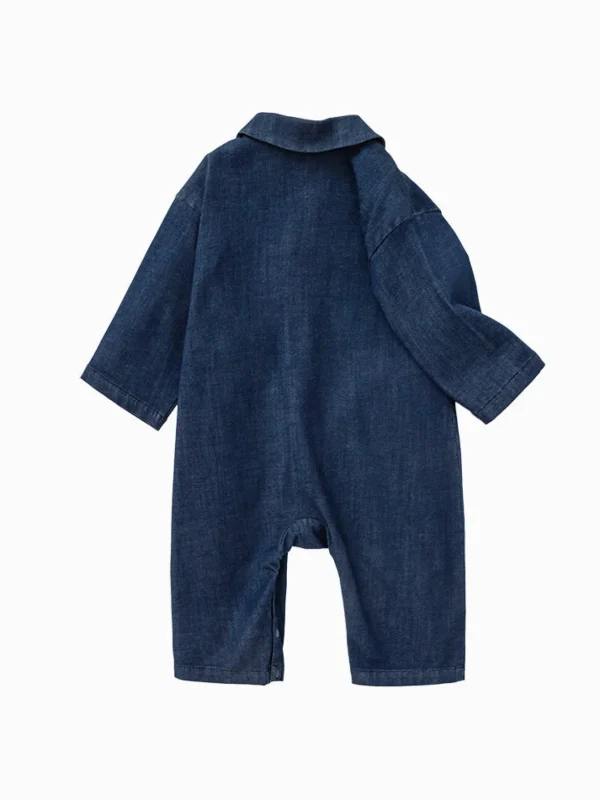 Balabala Baby Boy Medium Stretch Modal Indigo Animal Shaped Other Jumper 0-3 Years Denim Blue Fashion