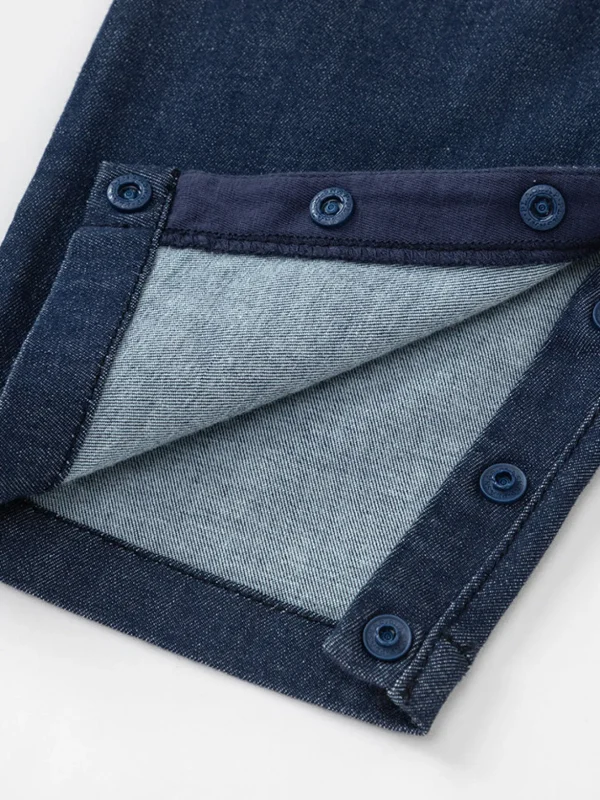 Balabala Baby Boy Medium Stretch Modal Indigo Animal Shaped Other Jumper 0-3 Years Denim Blue Fashion