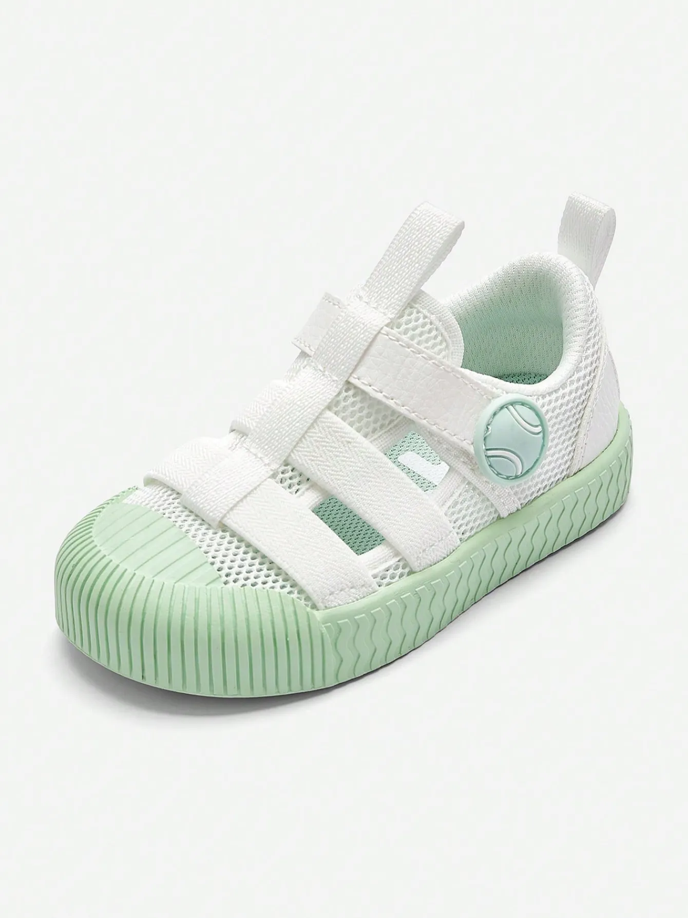Balabala Baby Canvas Shoes Children's Toddler Shoes Baby Boy Girl Shoes Anti-Slip 2024 Summer Mesh White Green Best
