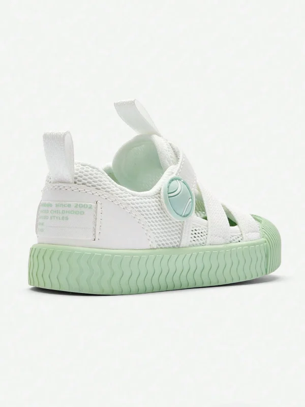 Balabala Baby Canvas Shoes Children's Toddler Shoes Baby Boy Girl Shoes Anti-Slip 2024 Summer Mesh White Green Best