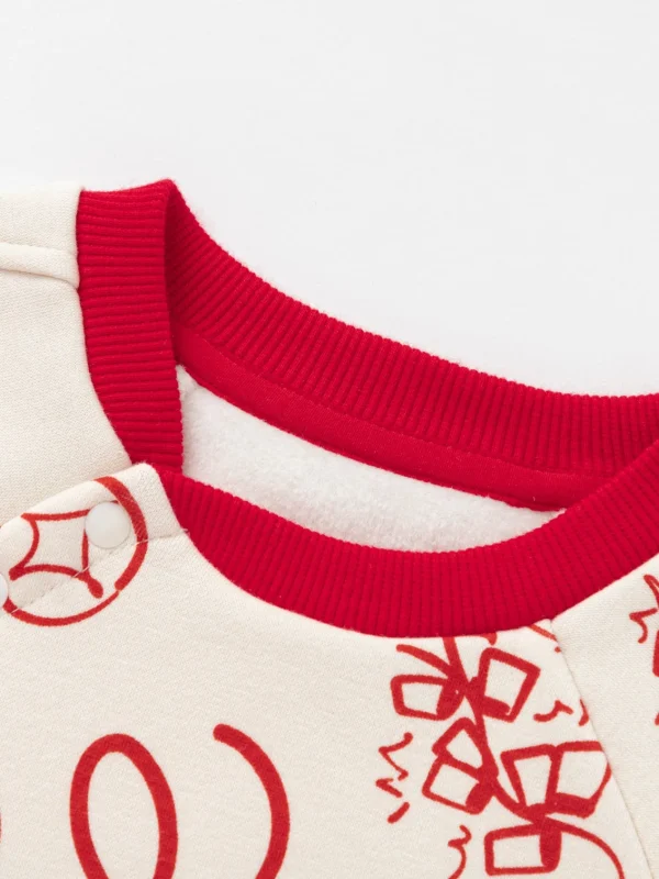 Balabala Baby Clothes Jumpsuit Newborn Romper New Year Greeting Outfit 2025 New Spring New