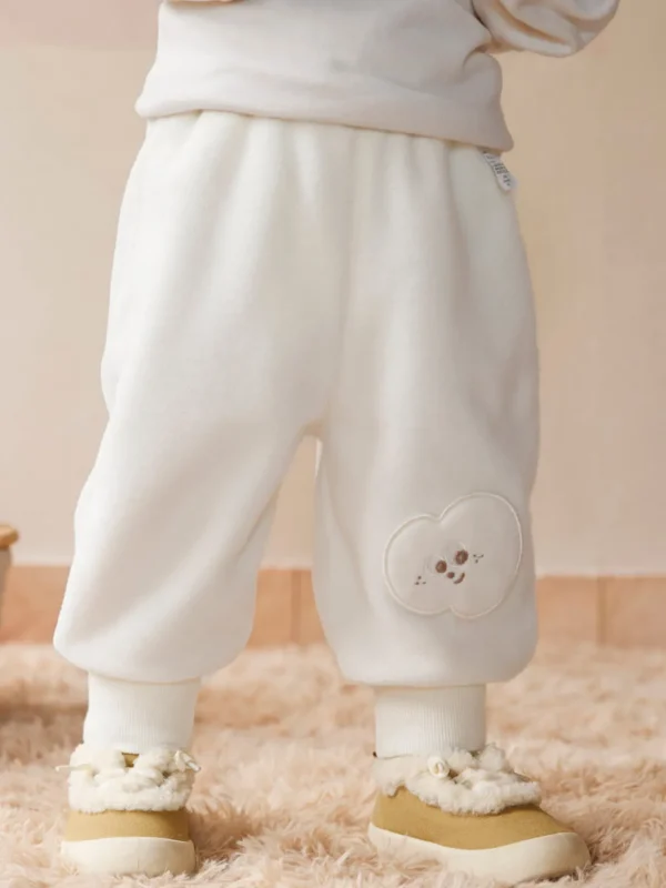 Balabala Baby Extended All-Match Trousers Cream White Store