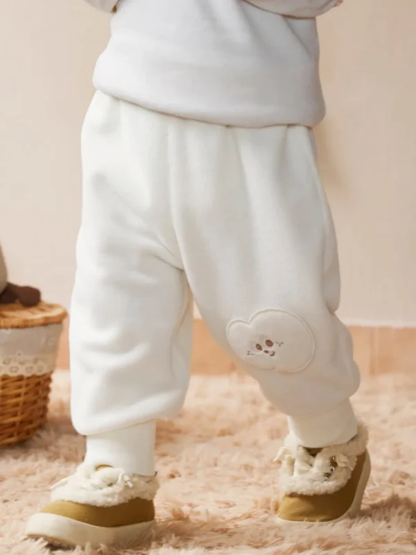 Balabala Baby Extended All-Match Trousers Cream White Store