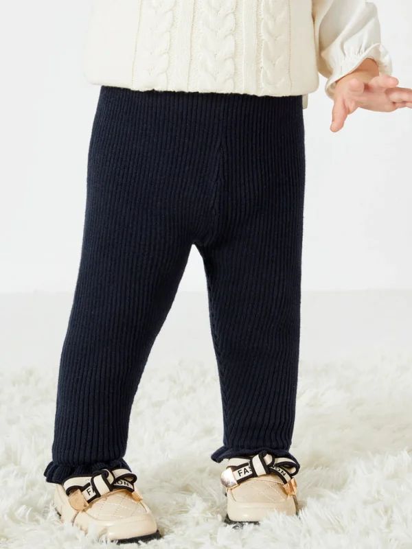 Balabala Baby Girl Bow Trousers Dark Blue Best Sale