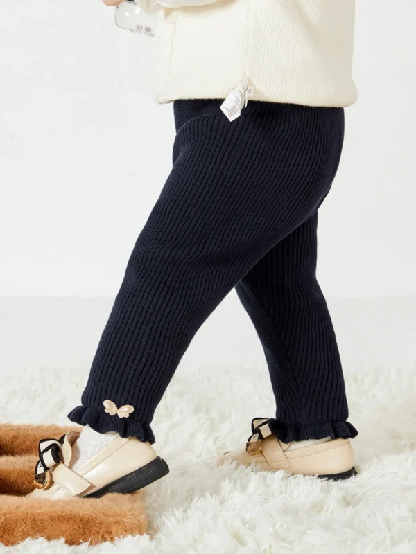 Balabala Baby Girl Bow Trousers Dark Blue Best Sale