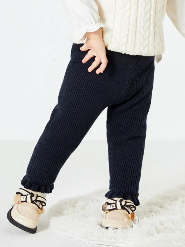 Balabala Baby Girl Bow Trousers Dark Blue Best Sale