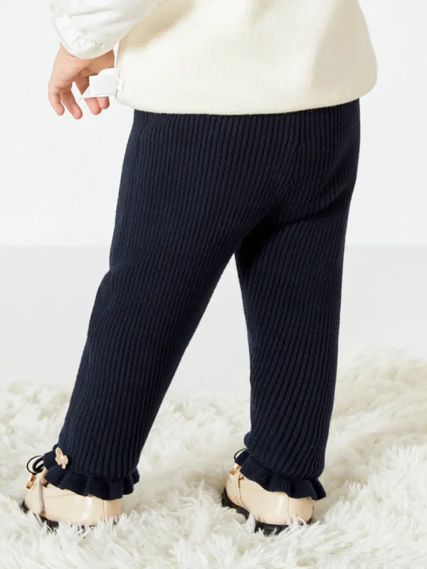 Balabala Baby Girl Bow Trousers Dark Blue Best Sale