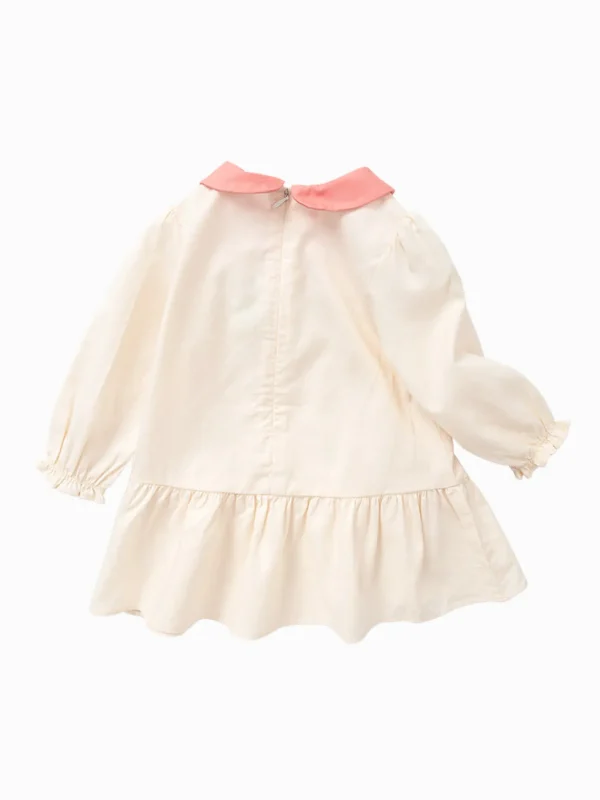 Balabala Baby Girl Cute Lapel Loose Dress Online