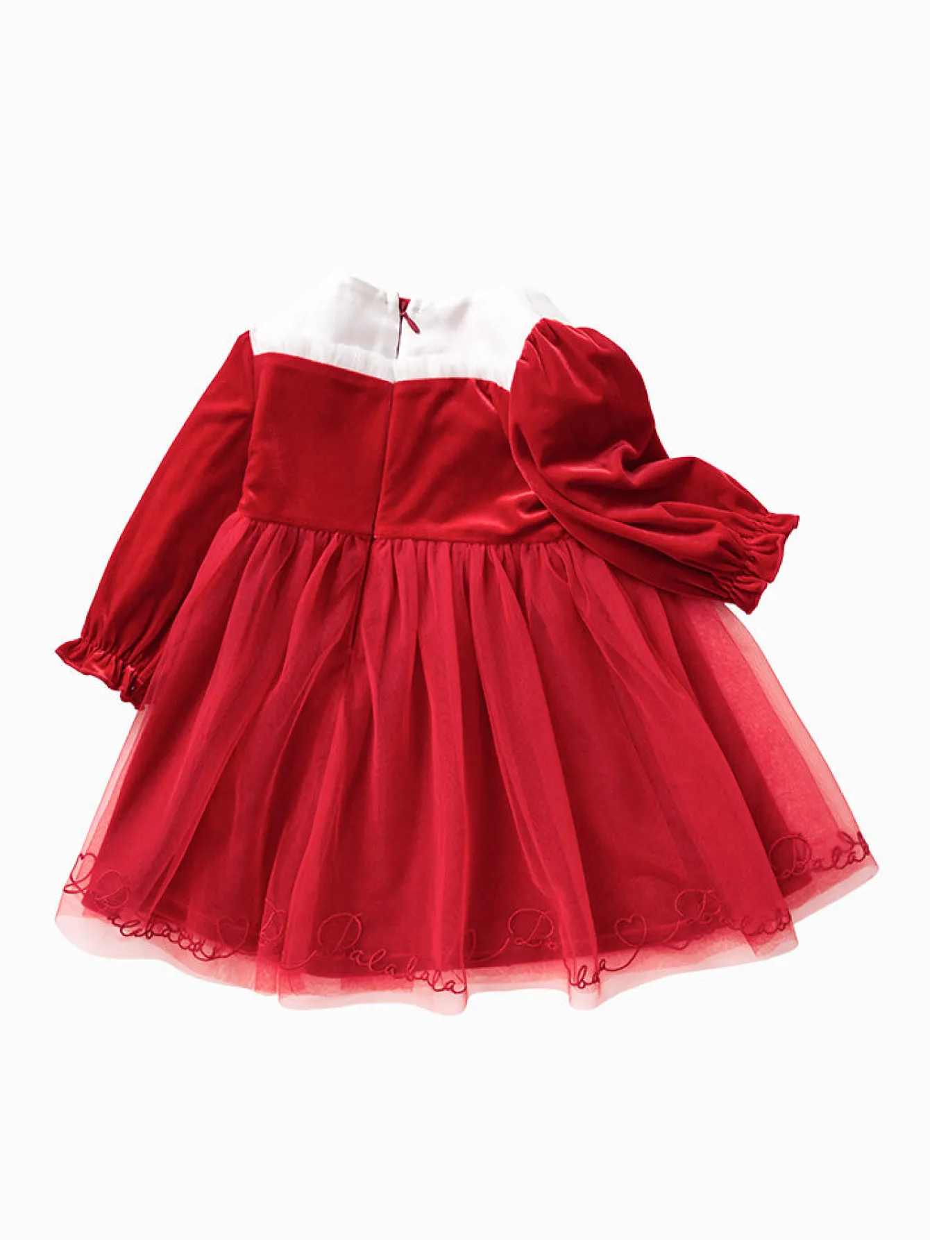 Balabala Baby Girl Velvet Solid Color Woven Dress 0-3 Years Best