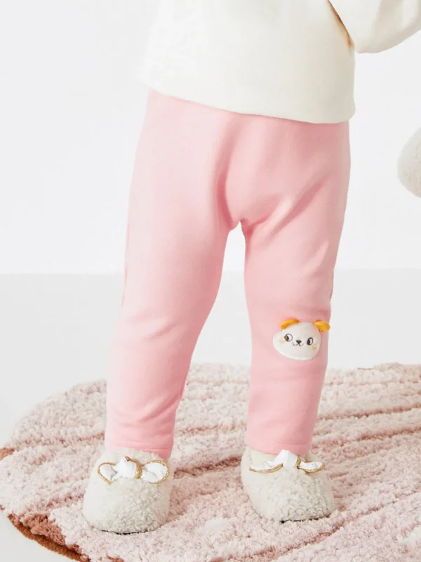 Balabala Baby Girl Versatile Thick Trousers Visions Pink Best