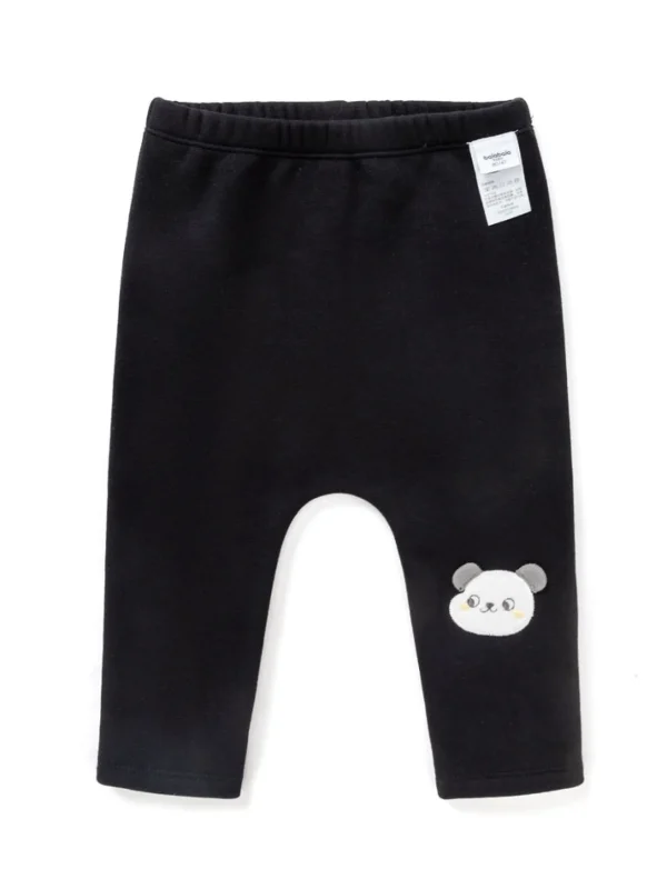 Balabala Baby Girl Versatile Thick Trousers Black Store