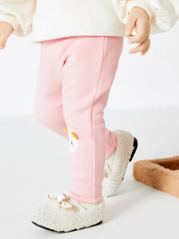 Balabala Baby Girl Versatile Thick Trousers Visions Pink Best