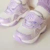 Balabala Baby Girls' Octopus Pattern Magic Tape Closure Anti-Slip Shock-Absorbing Comfortable Casual Sneakers Purple Pink Purple Store