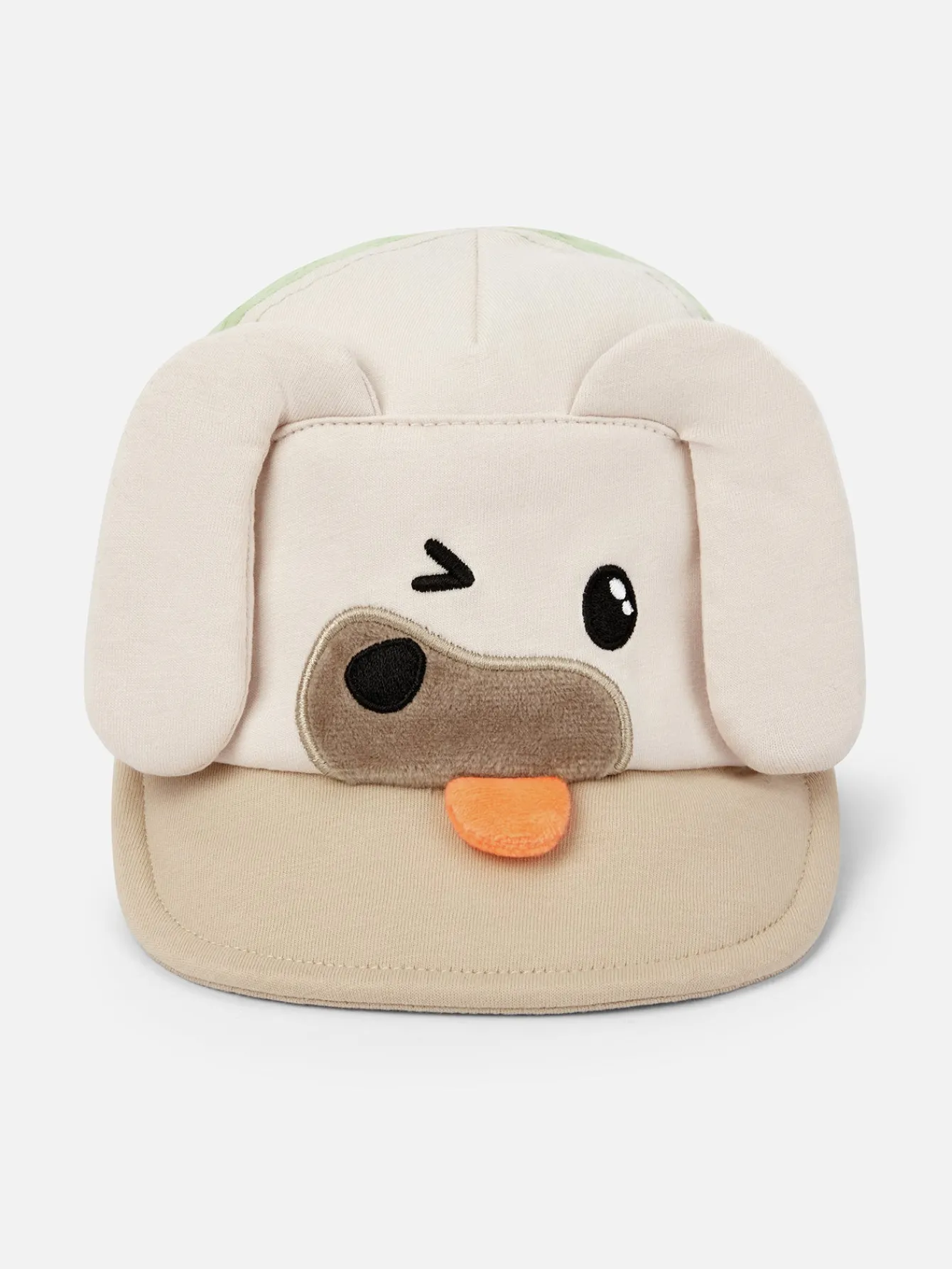 Balabala baby hat baby sports hat three-dimensional puppy comfortable exquisite embroidery Light Khaki Hot