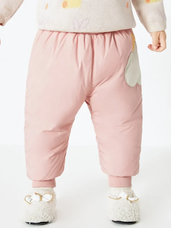 Balabala Baby High Waist Belly Patch Trousers Pink Online