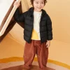 Balabala Baby Hooded Ears Fresh Cute Fun Bright Color Down Jacket Black Clearance