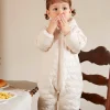 Balabala Baby Hooded Long Sleeve Jumpsuit Cream White Shop