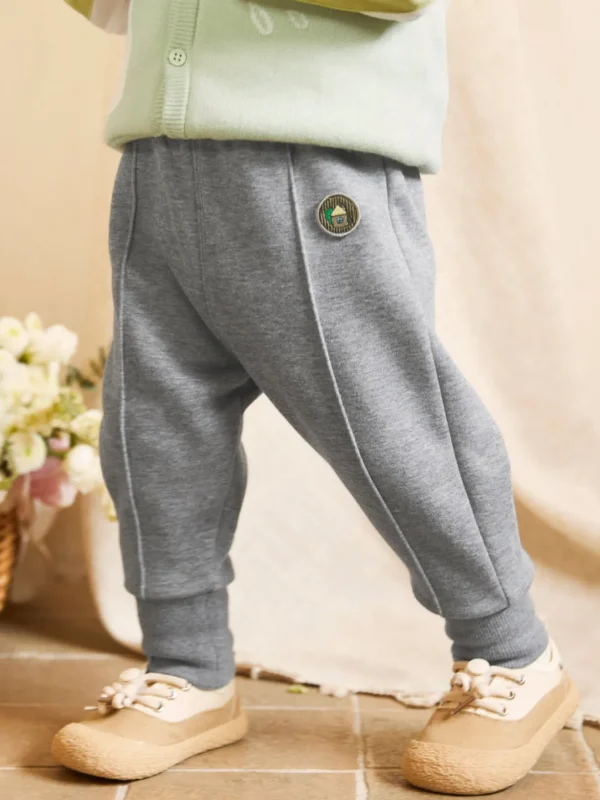 Balabala Baby House Embroidered Chapter Trousers Medium Melange Gray Online