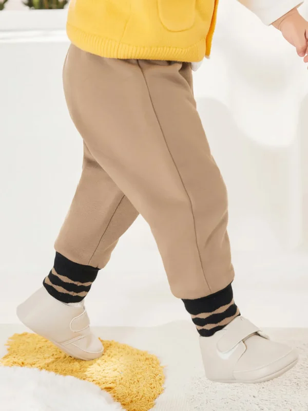 Balabala Baby Jogging Trousers Cut Plush Trousers Light Tan Best Sale