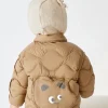 Balabala Baby Lapel Fresh And Lively Down Jacket Light Tan Hot