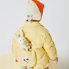 Balabala Baby Lapel Fresh And Lively Down Jacket Light Yellow Store