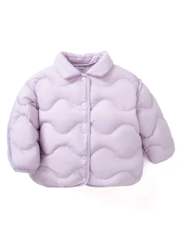 Balabala Baby Lapel Fresh And Lively Down Jacket Violet Outlet