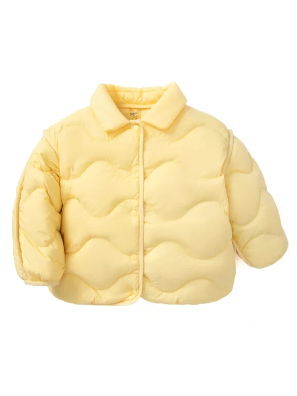 Balabala Baby Lapel Fresh And Lively Down Jacket Light Yellow Store