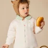 Balabala Baby Lapel Long Sleeve Jacket Ivory Cheap