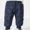 Balabala Baby Pp Pants High Waist Belly Protection Trousers Dark Blue New