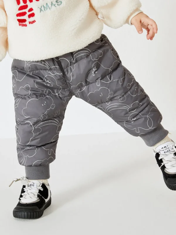 Balabala Baby Pp Pants High Waist Belly Protection Trousers Gray Hue Cheap