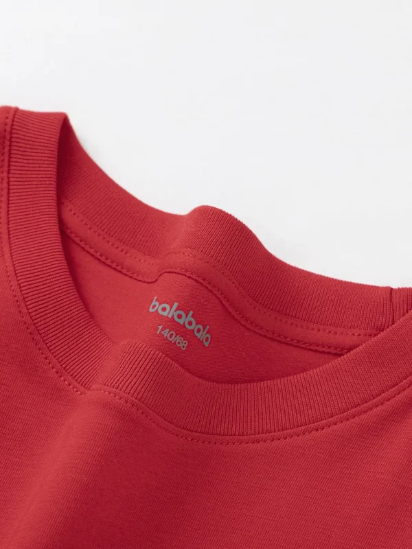 Balabala Baby T-Shirt 2025 New Boy Short Sleeve New Year Red Animal Year Girl Undershirt Best