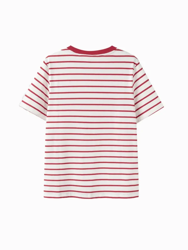 Balabala Baby T-Shirt 2025 New Boy Short Sleeve New Year Red Animal Year Girl Undershirt Best