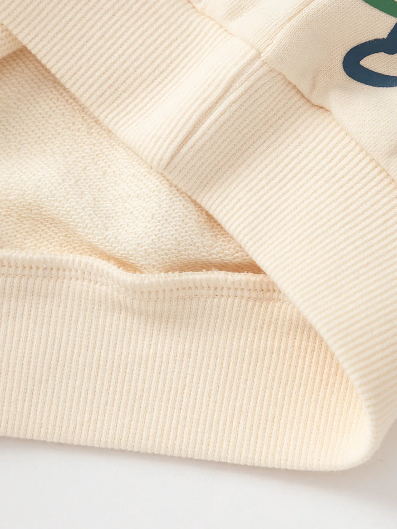 Balabala Baby Unisex 100% Cotton Animal Graphhic Lapel Long Sleeve T-Shirt 0-3 Years Cream White Cheap