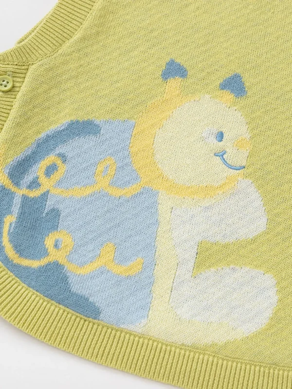 Balabala Baby Unisex 100% Cotton Animal Graphic Woolen Vest 0-3 Years New