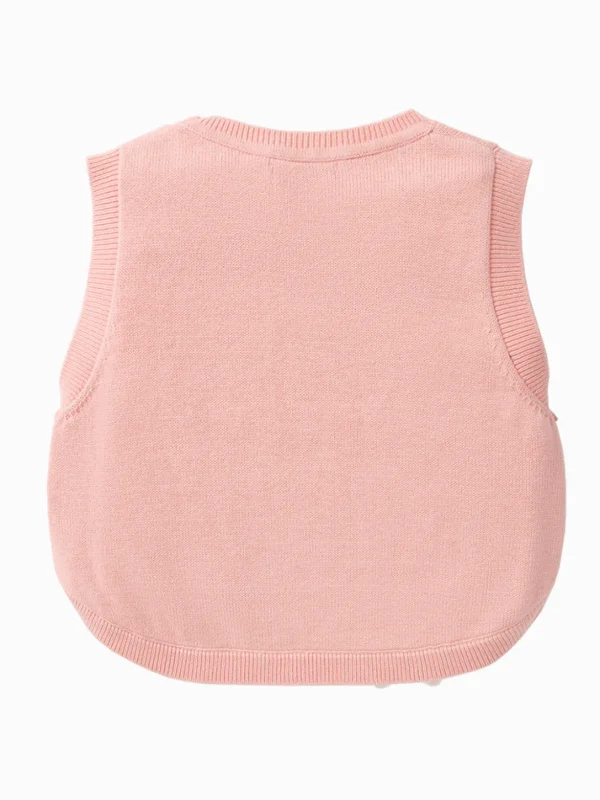 Balabala Baby Unisex 100% Cotton Animal Graphic Woolen Vest 0-3 Years New