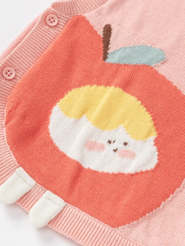 Balabala Baby Unisex 100% Cotton Animal Graphic Woolen Vest 0-3 Years New