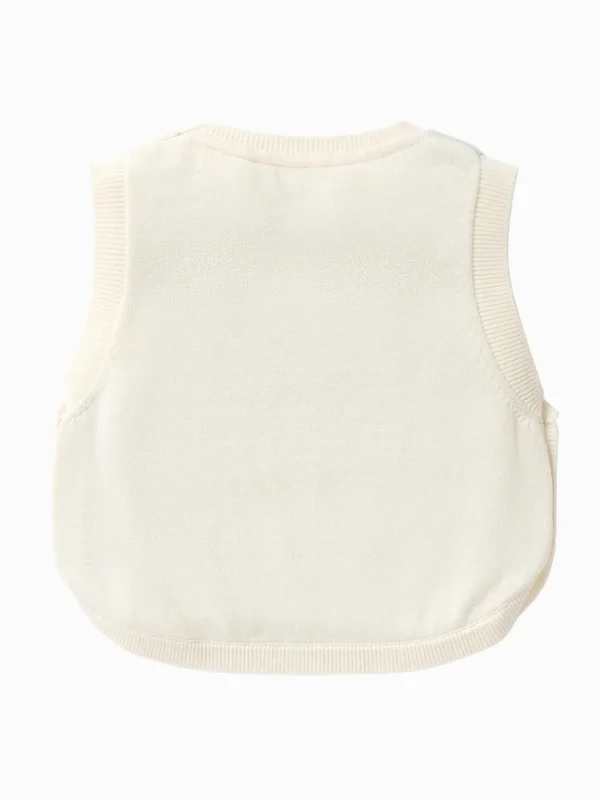 Balabala Baby Unisex 100% Cotton Animal Graphic Woolen Vest 0-3 Years New