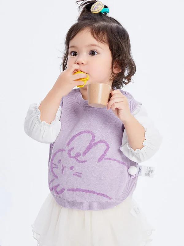 Balabala Baby Unisex 100% Cotton Animal Graphic Woolen Vest 0-3 Years New