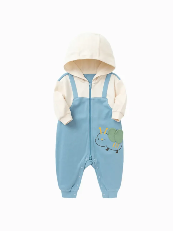 Balabala Baby Unisex 100% Cotton Animal Shaped Knitted Jumpsuit 0-3 Years Denim Blue New