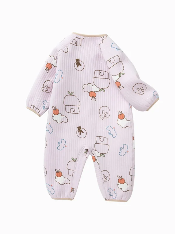 Balabala Baby Unisex Full Print Knitted Jumpsuit 0-3 Years New